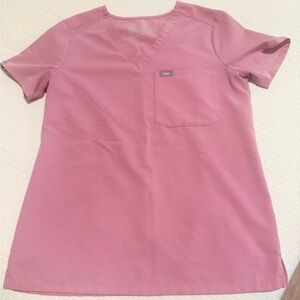 FIGS Women’s XS Chalk Pink Catarina Scrub Top